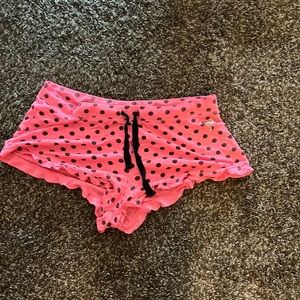 Polka dot sleep shorts